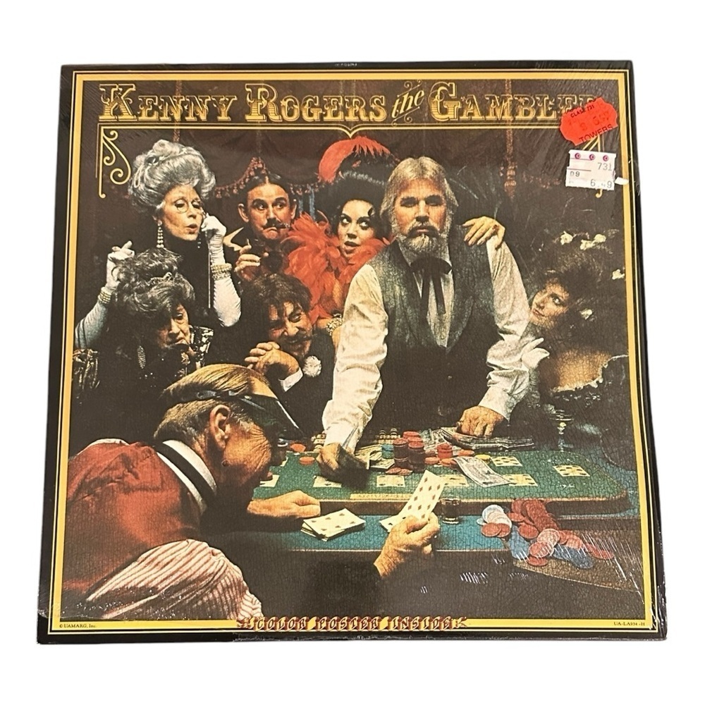 Kenny Rogers The Gambler Vinyl With Poster 1978